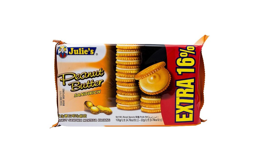 Julie's Peanut Butter sandwich    Pack  135 grams